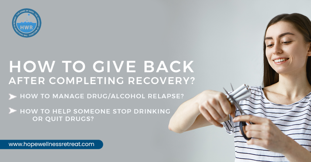 How to Give Back after Completing Recovery